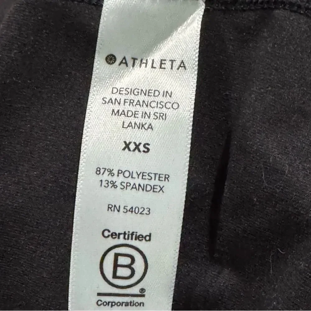 Athleta Nitro Keyhole Black Tank Top Women’s XXS